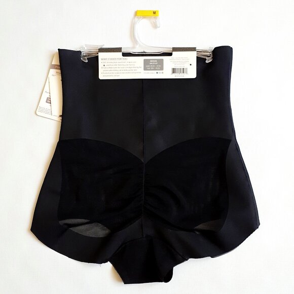 UNDER WHERE? Power Mesh High Rise Panty Shapewear in Black - Picture 3 of 9